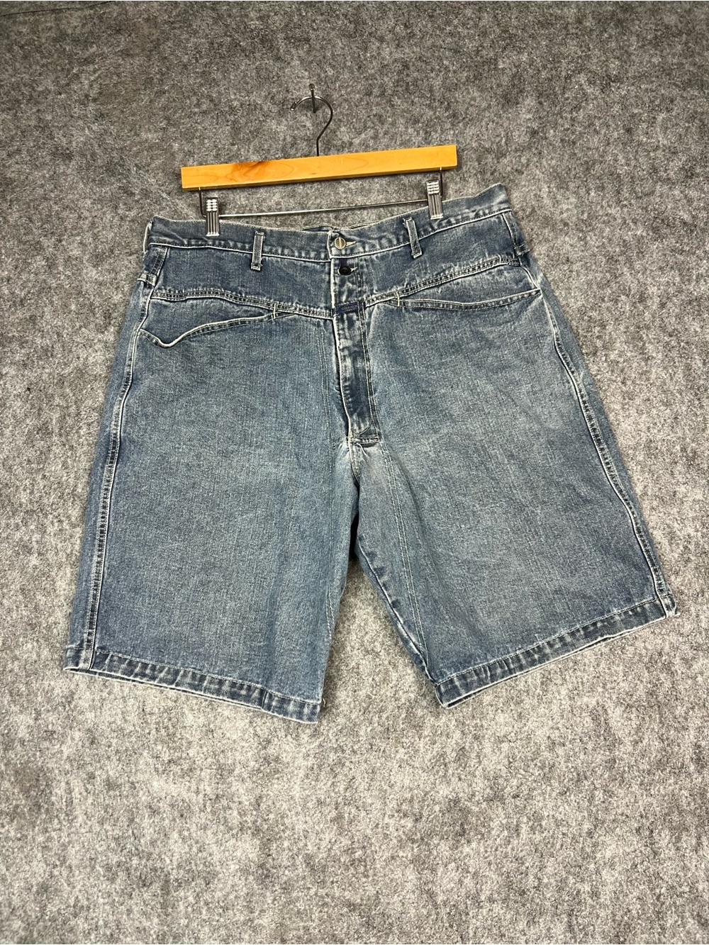 Vintage 90s Marithe Francois Girbaud Men's Light Blue Denim Shorts Size 38